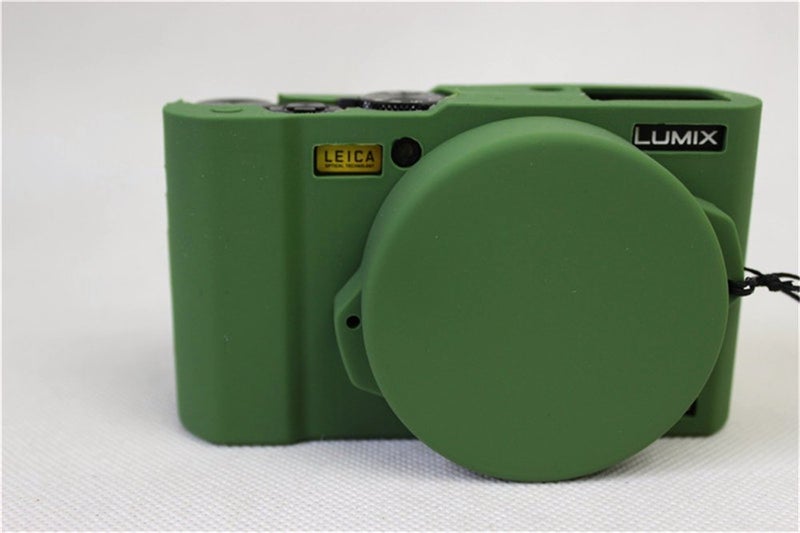 BolinUS Fullbody Ultra-Thin Lightweight Rubber Soft Silicone Case Bag Cover for Panasonic Lumix LX10 DMC-LX10 -Green - Image 3